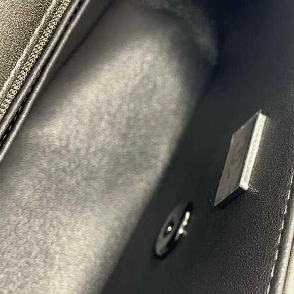 Chanel 21B CC Classic Mini Rectangular Lambskin Quilted Flap Bag - Ruthenium - Picture 11 of 16